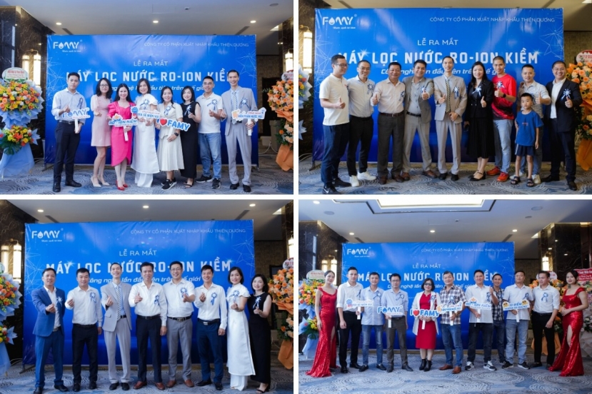 Các quý đối tác, quý khách hàng đến tham dự buổi lễ ra mắt sản phẩm máy lọc nước RO ion kiềm Famy Các quý đối tác, quý khách hàng đến tham dự buổi lễ ra mắt sản phẩm máy lọc nước RO ion kiềm Famy