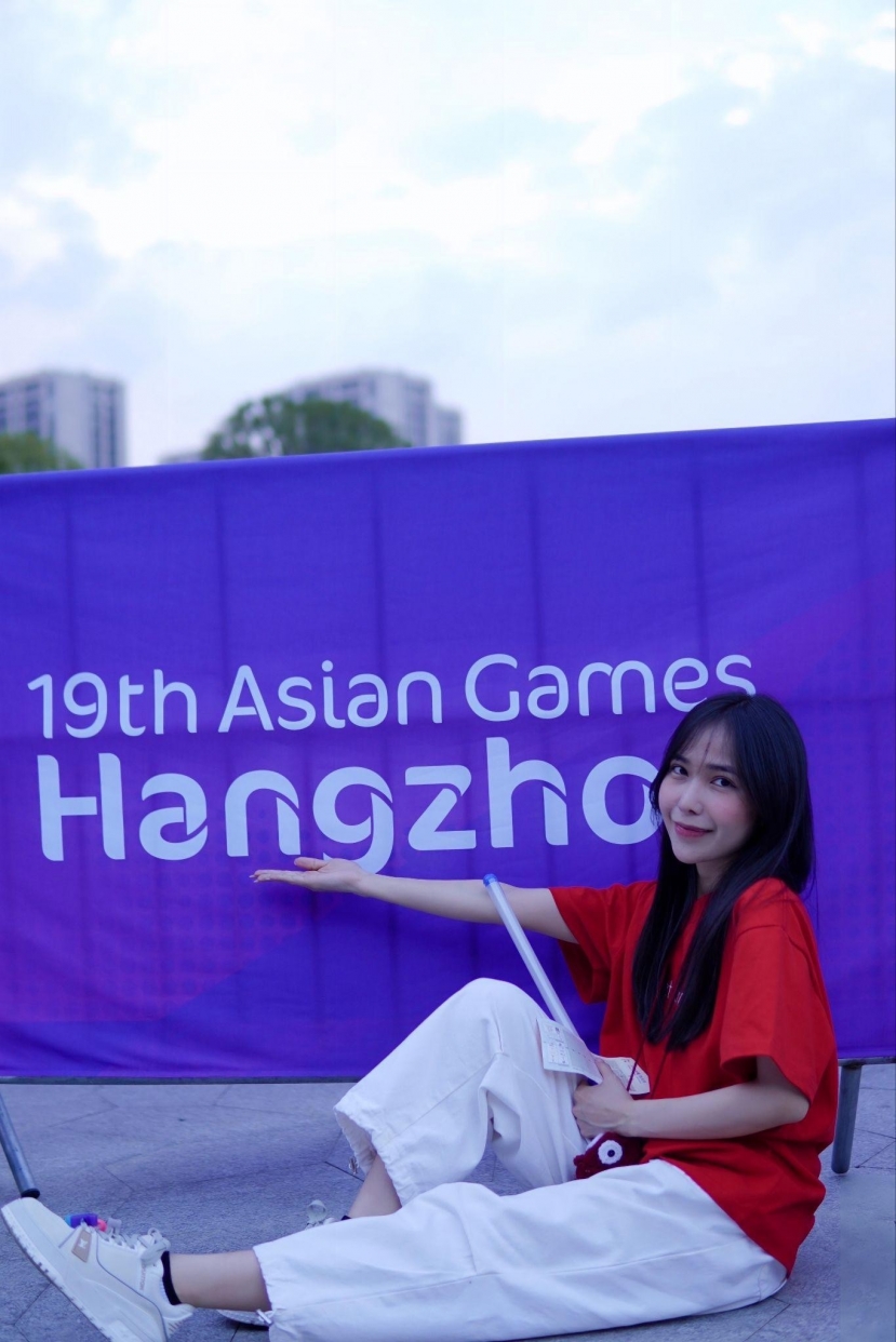 TikToker Angel Play: Đại diện TikTok Creator Gaming cổ vũ ASIAD 19 tại Hàng Châu - Ảnh 2 TikToker Angel Play: Đại diện TikTok Creator Gaming cổ vũ ASIAD 19 tại Hàng Châu - Ảnh 2