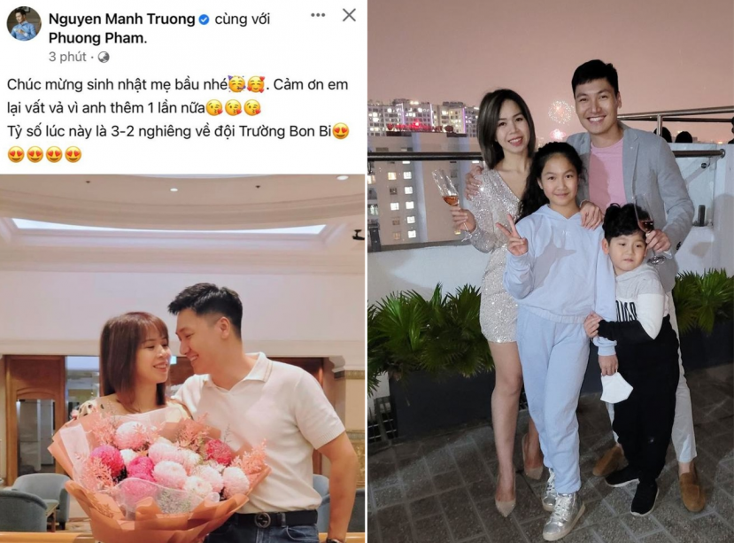 Mạnh Trường thông báo tin vui từ bà xã sau khi tậu biệt thự hoành tráng. Ảnh chụp màn hình Mạnh Trường thông báo tin vui từ bà xã sau khi tậu biệt thự hoành tráng. Ảnh chụp màn hình