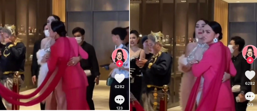 Lộ đoạn clip 'vạch trần' mối quan hệ của Hương Giang và Lâm Khánh Chi. Ảnh cắt từ clip Lộ đoạn clip 'vạch trần' mối quan hệ của Hương Giang và Lâm Khánh Chi. Ảnh cắt từ clip