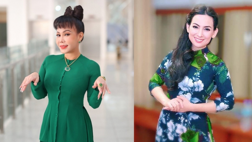 Việt Hương và Phi Nhung có mối quan hệ thân thiết với nhau cả trong công việc lẫn ngoài đời. Việt Hương và Phi Nhung có mối quan hệ thân thiết với nhau cả trong công việc lẫn ngoài đời.