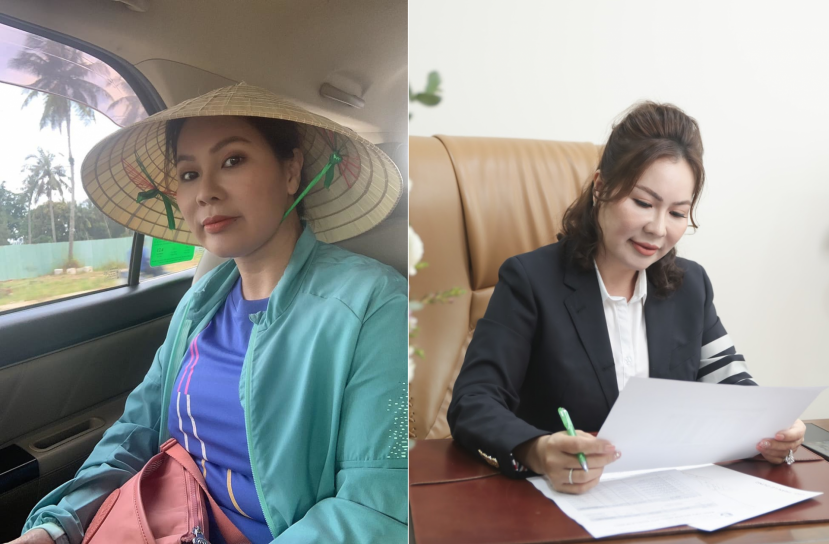Bà xã Quý Bình có những hình ảnh hết sức giản dị. Ảnh: Internet Bà xã Quý Bình có những hình ảnh hết sức giản dị. Ảnh: Internet