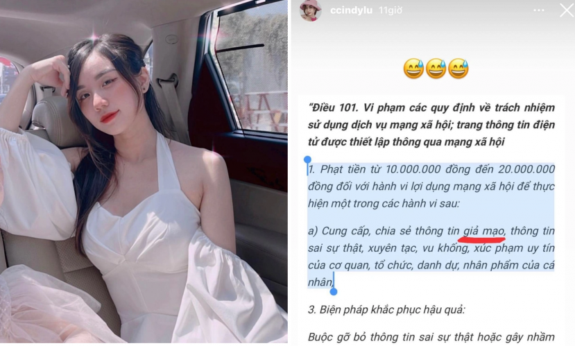 Thái độ cực căng của Cindy Lư giữa ồn ào nói xấu Hoài Lâm Thái độ cực căng của Cindy Lư giữa ồn ào nói xấu Hoài Lâm