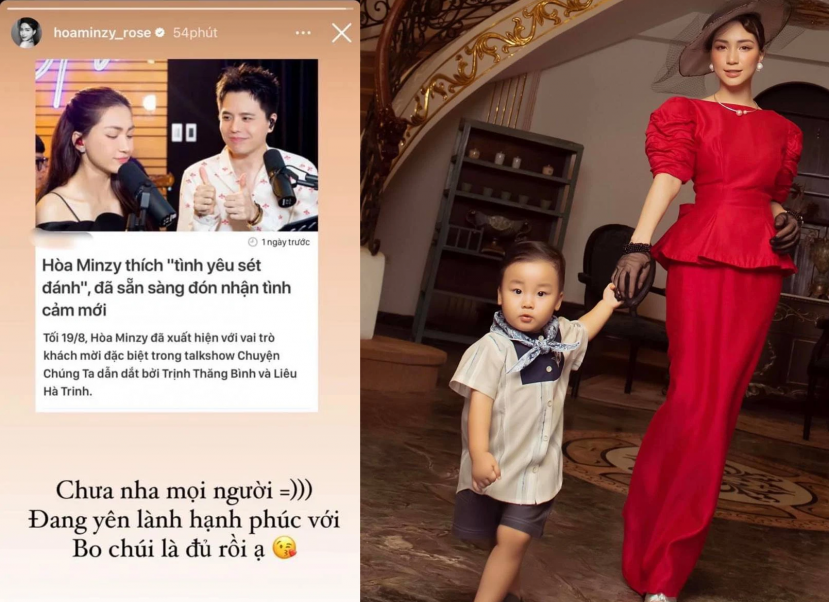 Hòa Minzy thẳng thắn chắc đến hạnh phúc mới sau khi chia tay bạn trai đại gia Hòa Minzy thẳng thắn chắc đến hạnh phúc mới sau khi chia tay bạn trai đại gia
