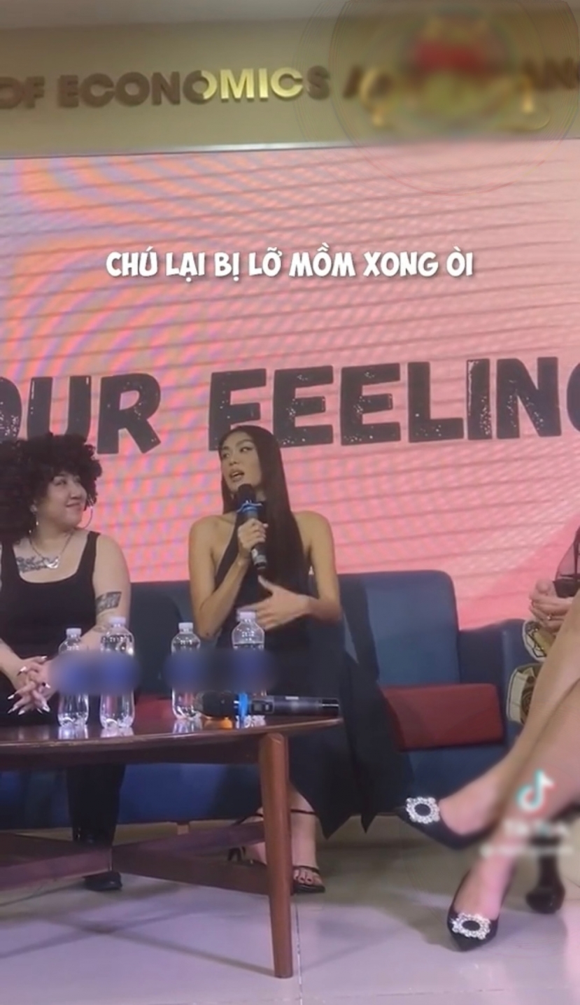 Á hậu Thảo Nhi vừa có thêm một màn nhận xét về chủ tịch Nawat. Ảnh cắt từ video. Á hậu Thảo Nhi vừa có thêm một màn nhận xét về chủ tịch Nawat. Ảnh cắt từ video.