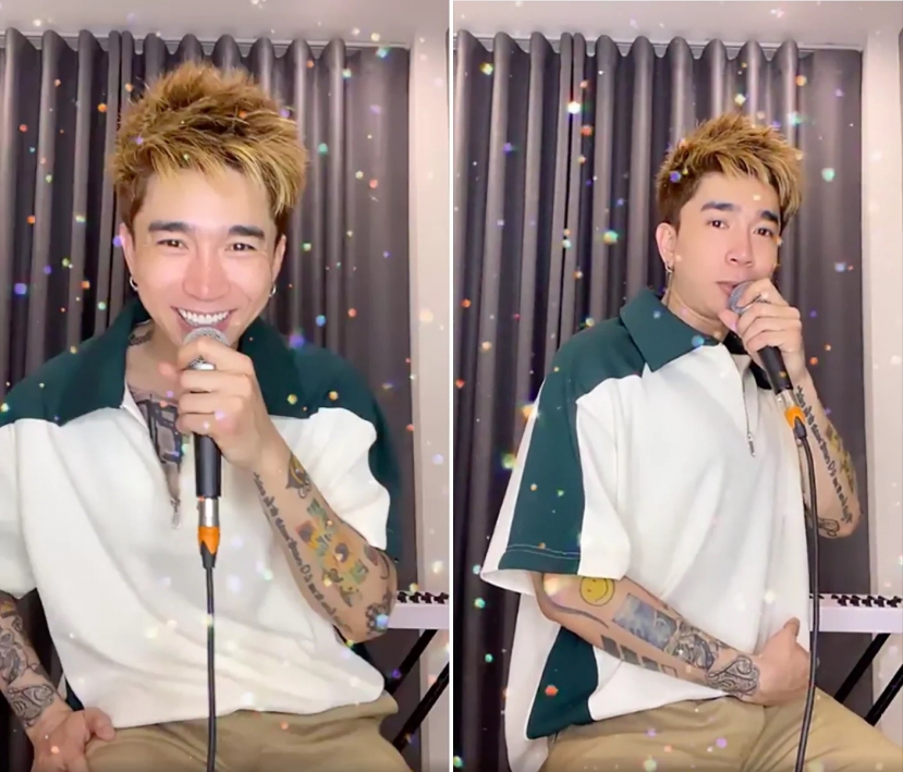 Chi Dân xuất hiện ngay sau khi vướng ồn ào bị bắt vì dùng chất cấm. Ảnh cắt từ video Chi Dân xuất hiện ngay sau khi vướng ồn ào bị bắt vì dùng chất cấm. Ảnh cắt từ video