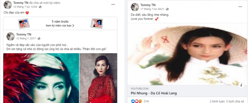 Những ca khúc chị gái thể hiện, hình ảnh chụp cùng Phi Nhung lúc sinh thời... giờ đây là những thước phim 'báu vật' quý giá được Tommy lưu giữ. Những ca khúc chị gái thể hiện, hình ảnh chụp cùng Phi Nhung lúc sinh thời... giờ đây là những thước phim 'báu vật' quý giá được Tommy lưu giữ.