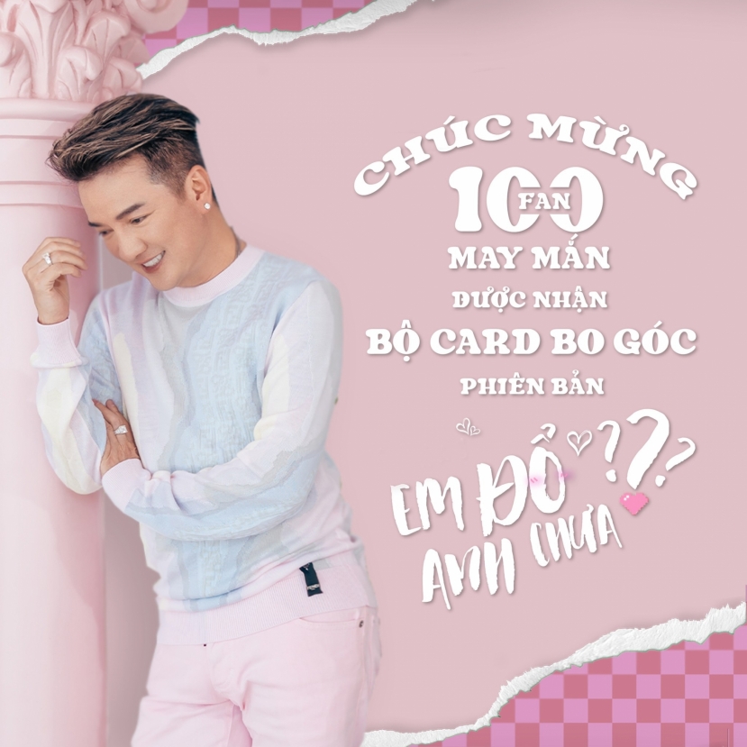Đàm Vĩnh Hưng tổ chức nhiều mini game để tặng card bo góc cho người hâm mộ Đàm Vĩnh Hưng tổ chức nhiều mini game để tặng card bo góc cho người hâm mộ