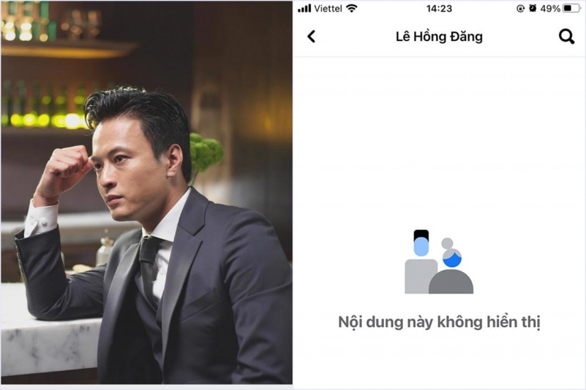 Trong khi đó, trang cá nhân của Hồng Đăng vẫn đang trong tình trạng 'đóng băng'. Trong khi đó, trang cá nhân của Hồng Đăng vẫn đang trong tình trạng 'đóng băng'.