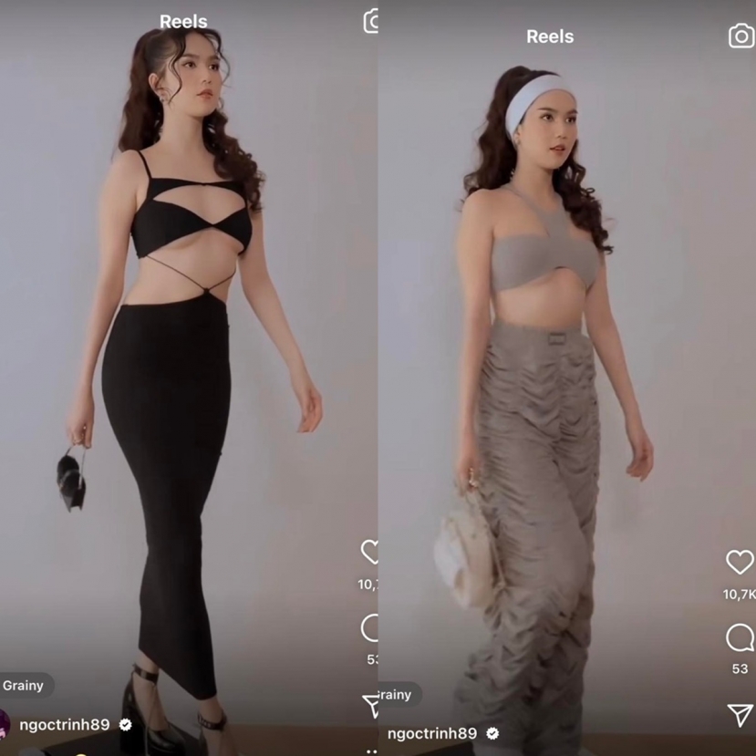 Ngọc Trinh đánh úp dân tình bằng clip để 'vòng 1' tràn viền, diện trang phục chất liệu mỏng manh, bó sát khoe triệt để khoe triệt để vóc dáng nóng bỏng Ngọc Trinh đánh úp dân tình bằng clip để 'vòng 1' tràn viền, diện trang phục chất liệu mỏng manh, bó sát khoe triệt để khoe triệt để vóc dáng nóng bỏng