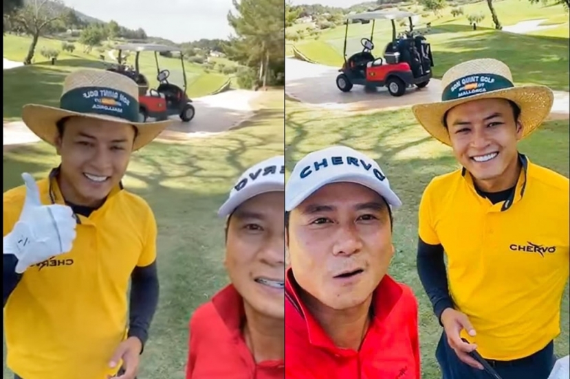 Hồng Đăng hiếm hoi phát livestream chơi golf tại Mallorca cùng Hồ Hoài Anh Hồng Đăng hiếm hoi phát livestream chơi golf tại Mallorca cùng Hồ Hoài Anh