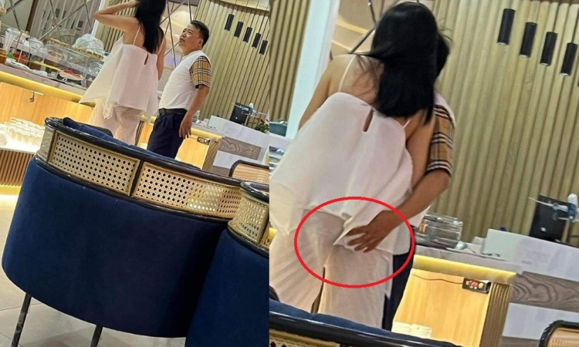 Shark Bình có hành động tình tứ với diễn viên Phương Oanh tại chốn đông người. Shark Bình có hành động tình tứ với diễn viên Phương Oanh tại chốn đông người.