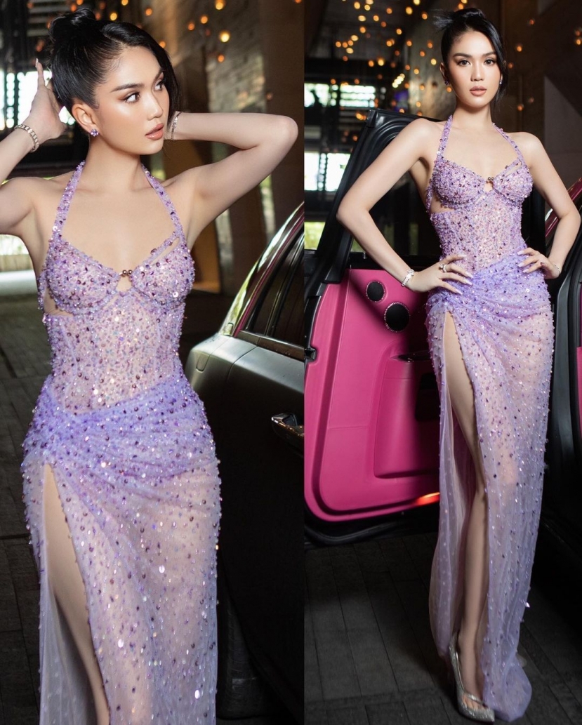 Thiết kế cut-out táo bạo giúp Ngọc Trinh khoe khéo đôi chân thon dài vạn người mê Thiết kế cut-out táo bạo giúp Ngọc Trinh khoe khéo đôi chân thon dài vạn người mê