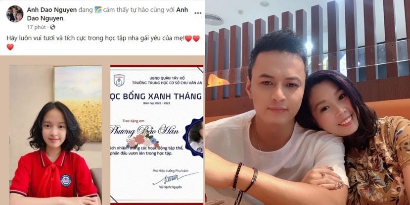 Vợ Hồng Đăng không giấu được sự tự hào trước thành tích học tập của con gái đầu Vợ Hồng Đăng không giấu được sự tự hào trước thành tích học tập của con gái đầu