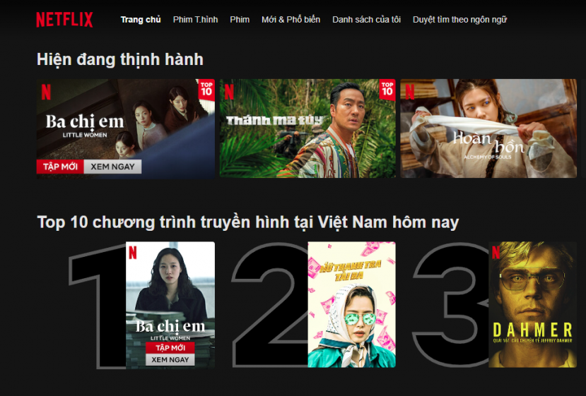 Little Women vẫn chễm chệ Top 1 bảng xếp hạng phim truyền hình được yêu thích nhất tuần trên Netflix Việt Nam Little Women vẫn chễm chệ Top 1 bảng xếp hạng phim truyền hình được yêu thích nhất tuần trên Netflix Việt Nam