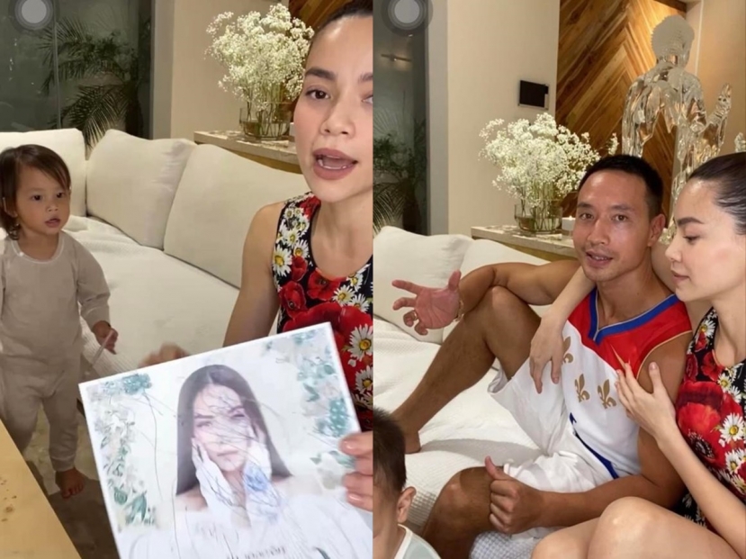 Sự hiếu động của Leon - Lisa khiến Hồ Ngọc Hà - Kim Lý 'ba phần bất lực, bảy phần nuôi chiều'. Sự hiếu động của Leon - Lisa khiến Hồ Ngọc Hà - Kim Lý 'ba phần bất lực, bảy phần nuôi chiều'.