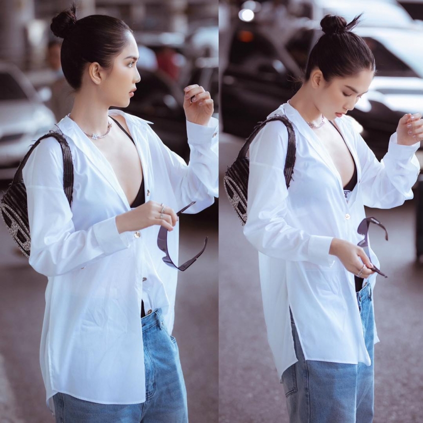 Ngọc Trinh một lần nữa lăng xê mốt quần tụt Ngọc Trinh một lần nữa lăng xê mốt quần tụt