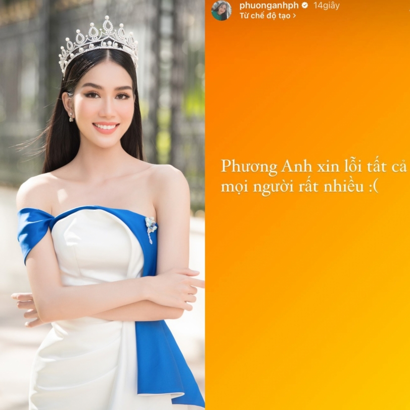 Phương Anh gửi lời xin lỗi chân thành đến người hâm mộ vì trượt top 15 Hoa hậu Quốc tế 2022 Phương Anh gửi lời xin lỗi chân thành đến người hâm mộ vì trượt top 15 Hoa hậu Quốc tế 2022