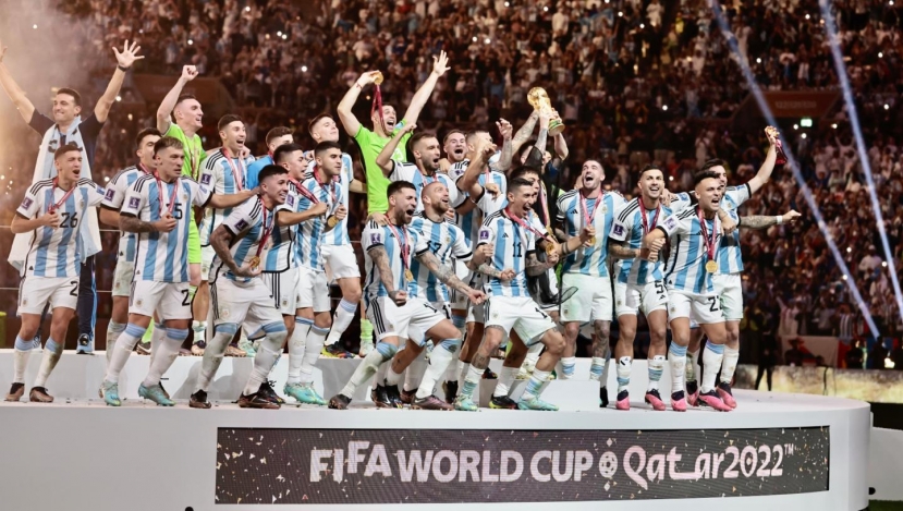 Argentina lần thứ 3 vô địch trong kỳ World Cup cuối cùng của Messi. Ảnh: Internet Argentina lần thứ 3 vô địch trong kỳ World Cup cuối cùng của Messi. Ảnh: Internet
