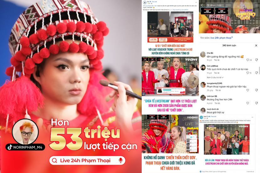 24h Live Phiên Chợ Cuối xác lập nhiều kỷ lục trong lĩnh vực livestream bán hàng trực tuyến tại Việt Nam - Ảnh 2 24h Live Phiên Chợ Cuối xác lập nhiều kỷ lục trong lĩnh vực livestream bán hàng trực tuyến tại Việt Nam - Ảnh 2