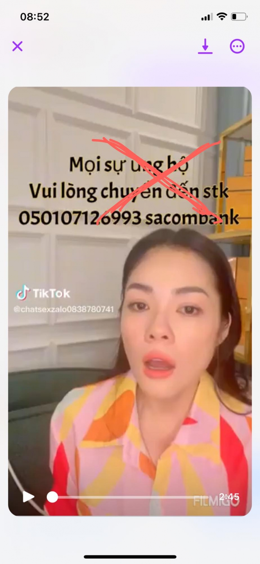 Dương Cẩm Lynh chia sẻ thông báo bị kẻ xấu mạo danh tài khoản để kêu gọi ủng hộ. Ảnh: FB Dương Cẩm Lynh Dương Cẩm Lynh chia sẻ thông báo bị kẻ xấu mạo danh tài khoản để kêu gọi ủng hộ. Ảnh: FB Dương Cẩm Lynh