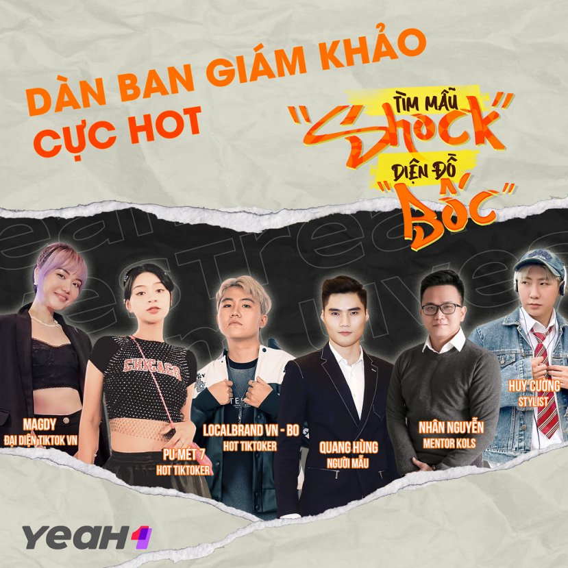 Hé lộ dàn giám khảo Casting Call Tìm mẫu “SHOCK” diện đồ “BỐC” - Ảnh 1 Hé lộ dàn giám khảo Casting Call Tìm mẫu “SHOCK” diện đồ “BỐC” - Ảnh 1
