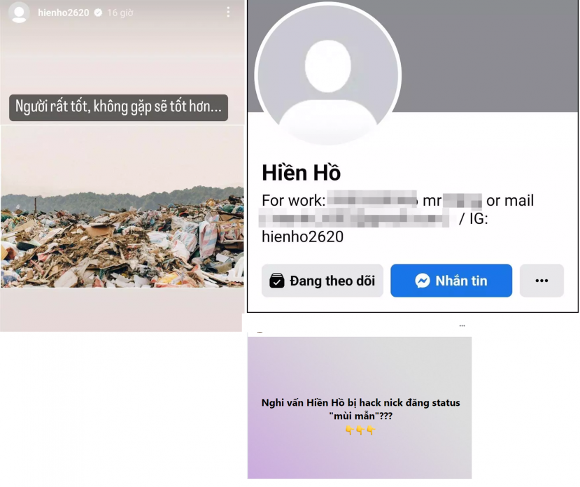 Những động thái lạ dấy lên nghi vấn mạng xã hội của Hiền Hồ lại gặp biến Những động thái lạ dấy lên nghi vấn mạng xã hội của Hiền Hồ lại gặp biến