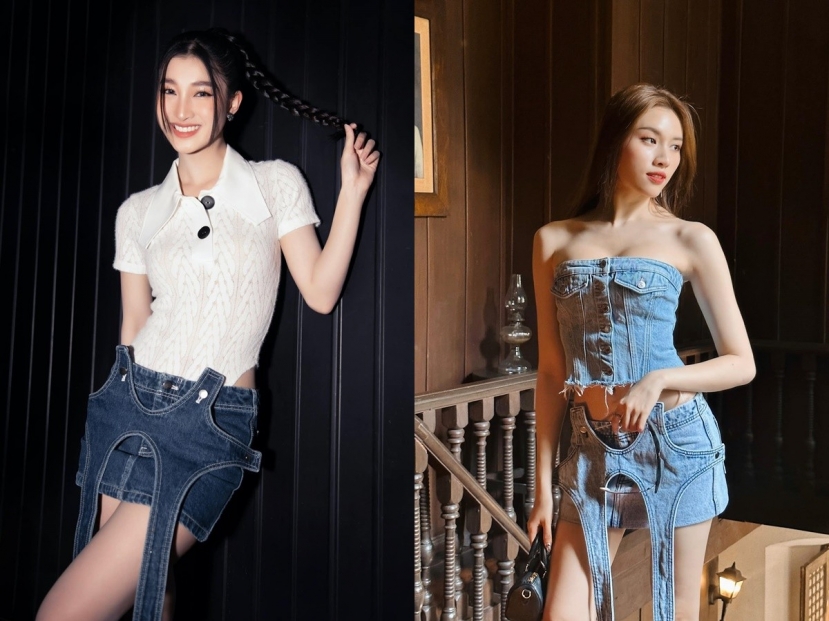 Màn đụng hàng khiến hai nàng hậu bị fan sắc đẹp đưa lên bàn cân để so sánh Màn đụng hàng khiến hai nàng hậu bị fan sắc đẹp đưa lên bàn cân để so sánh