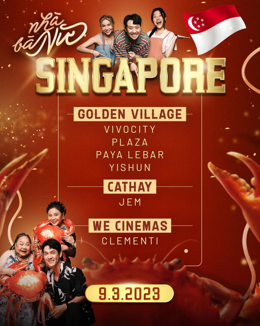 Nhà Bà Nữ của Trấn Thành chính thức xuất ngoại, công chiếu tại thị trường Singapore Nhà Bà Nữ của Trấn Thành chính thức xuất ngoại, công chiếu tại thị trường Singapore