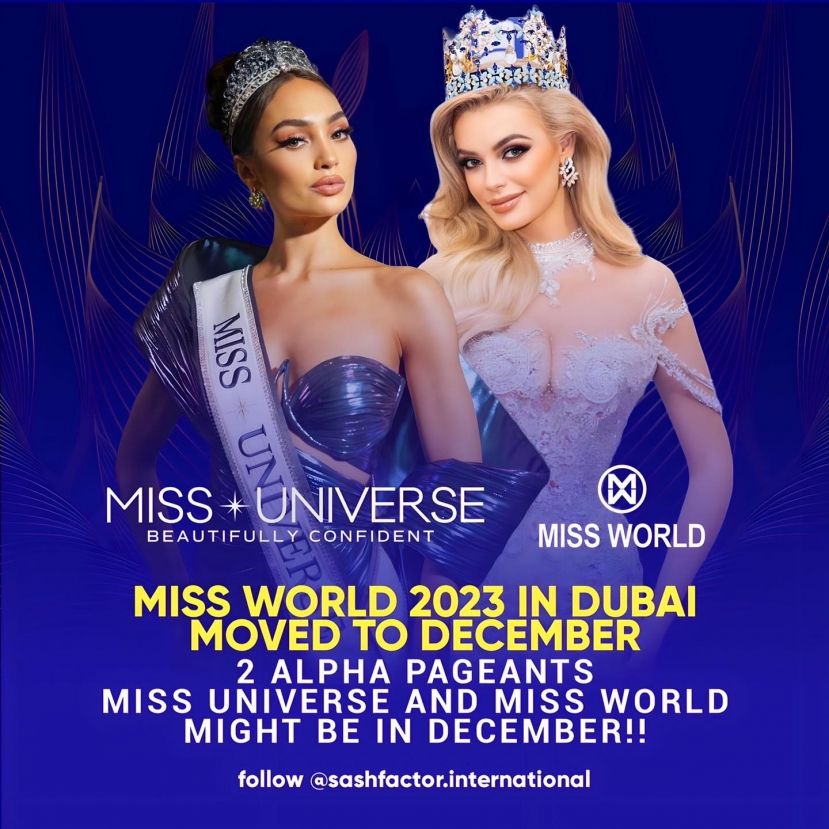Miss World 2022 sẽ được dời lịch tổ chức sang tháng 12 thay vì tháng 5 như kế hoạch ban đầu. Miss World 2022 sẽ được dời lịch tổ chức sang tháng 12 thay vì tháng 5 như kế hoạch ban đầu.