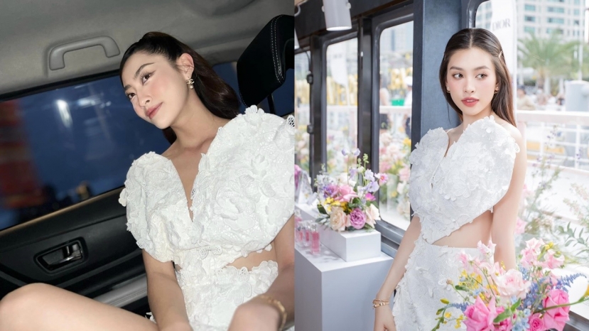 Visual xinh đẹp của hai nàng hậu tạo nên cục diện bất phân thắng bại khi diện chung 1 thiết kế Visual xinh đẹp của hai nàng hậu tạo nên cục diện bất phân thắng bại khi diện chung 1 thiết kế