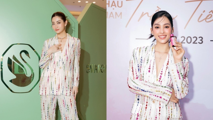 Tiểu Vy - Lương Thùy Linh thường xuyên đụng hàng Tiểu Vy - Lương Thùy Linh thường xuyên đụng hàng