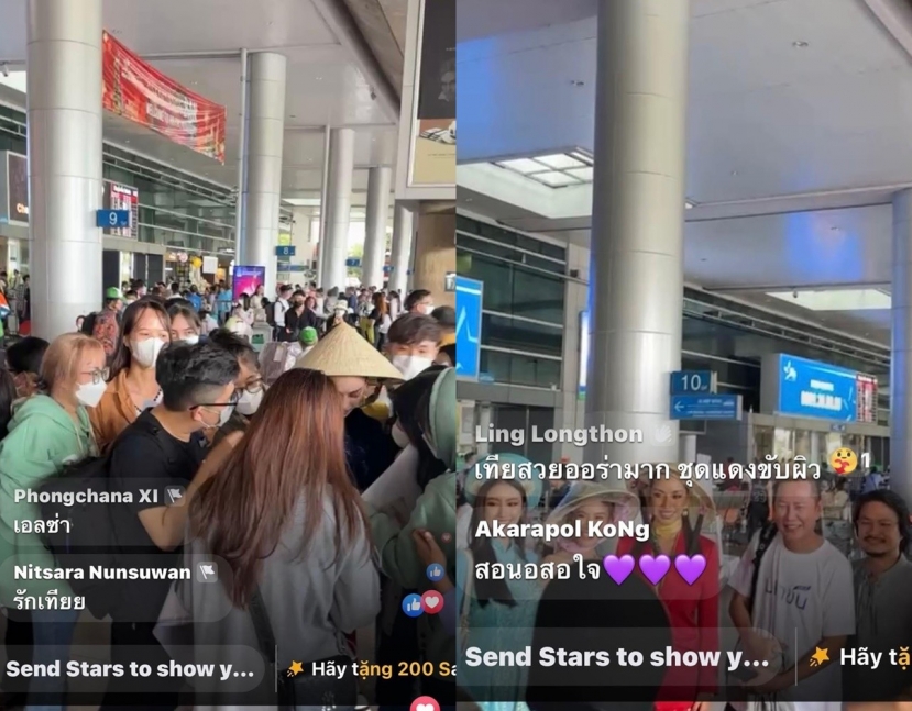 Các người đẹp vui vê giao lưu với fan Việt Các người đẹp vui vê giao lưu với fan Việt