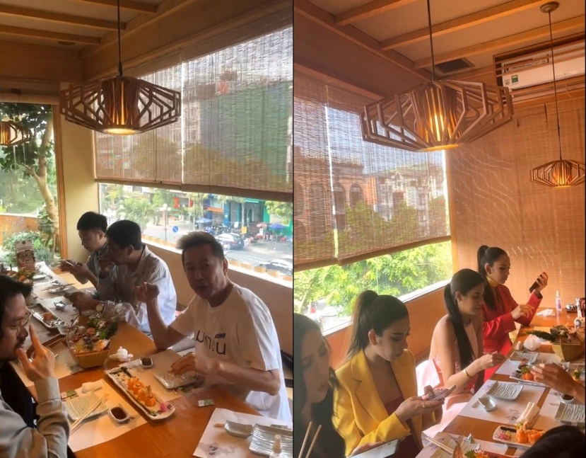 Ông Nawat và 'gà cưng' dùng bữa tại Việt Nam Ông Nawat và 'gà cưng' dùng bữa tại Việt Nam