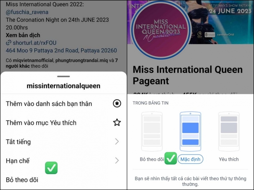 Fan sắc đẹp Việt kêu gọi hủy theo dõi Miss International Queen vì cho rằng kết quả Dịu Thảo không xứng đáng Fan sắc đẹp Việt kêu gọi hủy theo dõi Miss International Queen vì cho rằng kết quả Dịu Thảo không xứng đáng