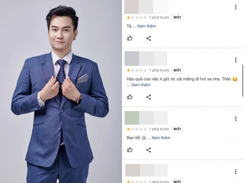 Nhà hàng của Anh Tuấn còn nhận về 'bão 1 sao' từ cộng đồng mạng Nhà hàng của Anh Tuấn còn nhận về 'bão 1 sao' từ cộng đồng mạng