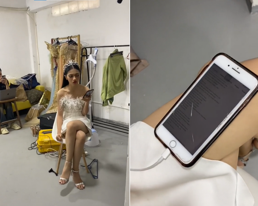 Fan sắc đẹp soi ra chiếc điện thoại vỡ màn hình của nàng Á hậu Fan sắc đẹp soi ra chiếc điện thoại vỡ màn hình của nàng Á hậu