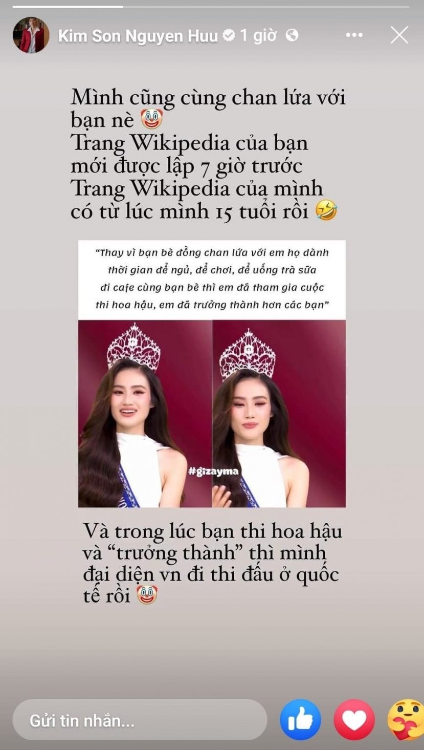Kình ngư của đội tuyển bơi Việt Nam là Nguyễn Hữu Kim Sơn đáp trả phát ngôn của Ý Nhi Kình ngư của đội tuyển bơi Việt Nam là Nguyễn Hữu Kim Sơn đáp trả phát ngôn của Ý Nhi