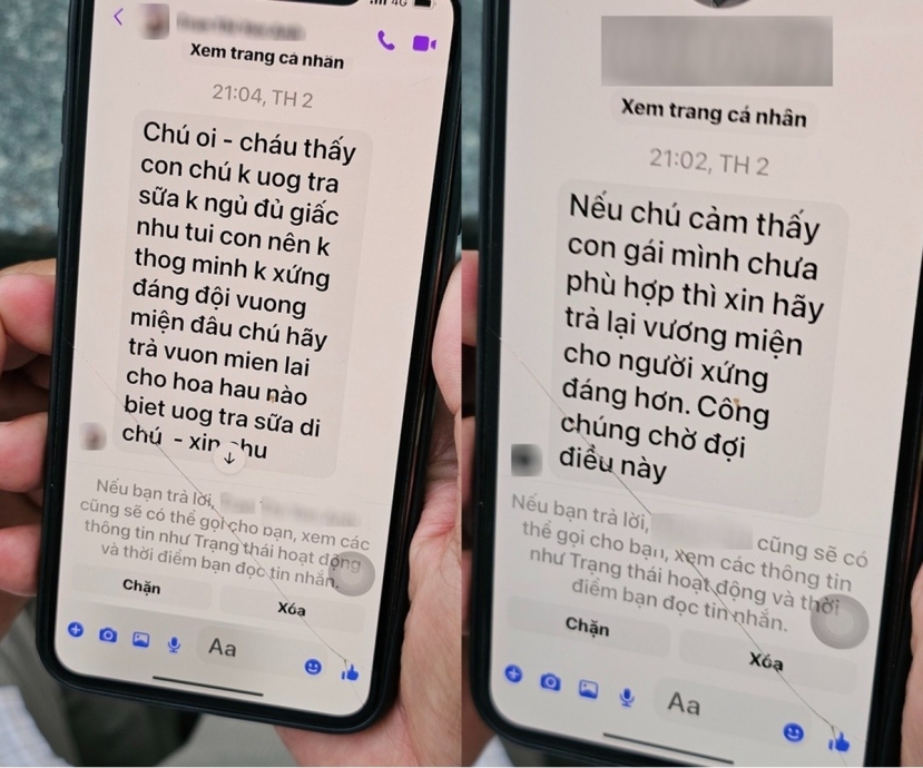 Tin nhắn cư dân mạng gửi đến bố Ý Nhi. Ảnh: Phụ Nữ Số Tin nhắn cư dân mạng gửi đến bố Ý Nhi. Ảnh: Phụ Nữ Số