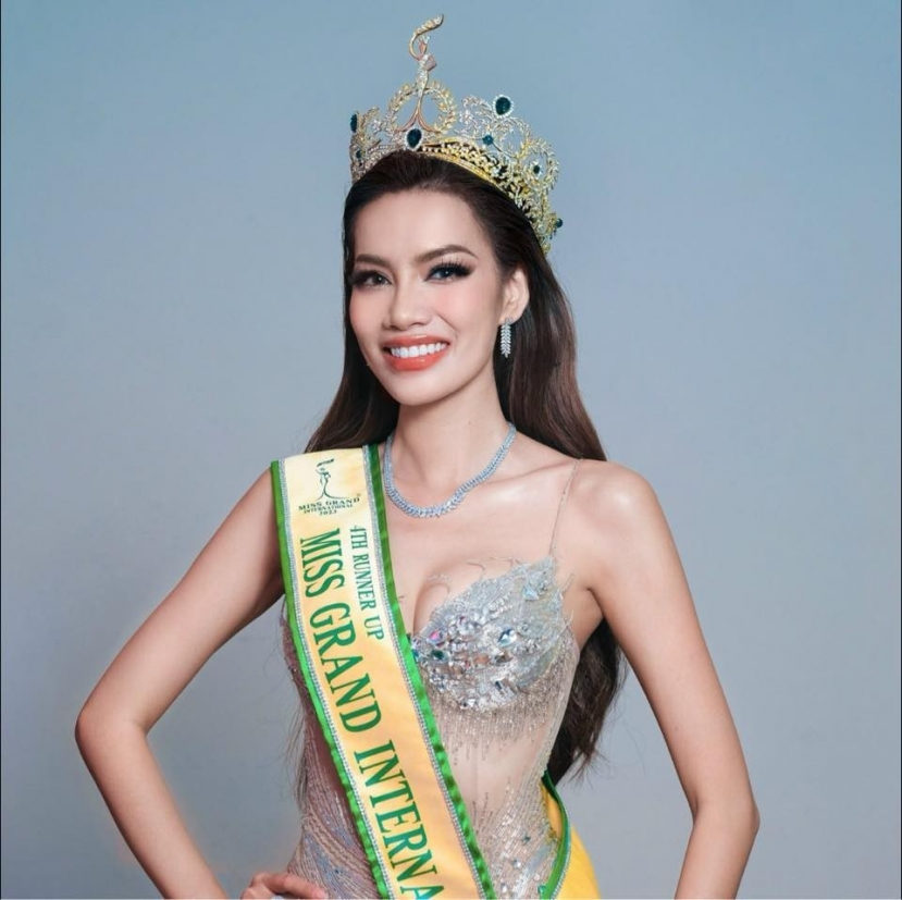 Lê Hoàng Phương tất bật trong cương vị Á hậu 4 Miss Grand International 2023. Ảnh: FBNV