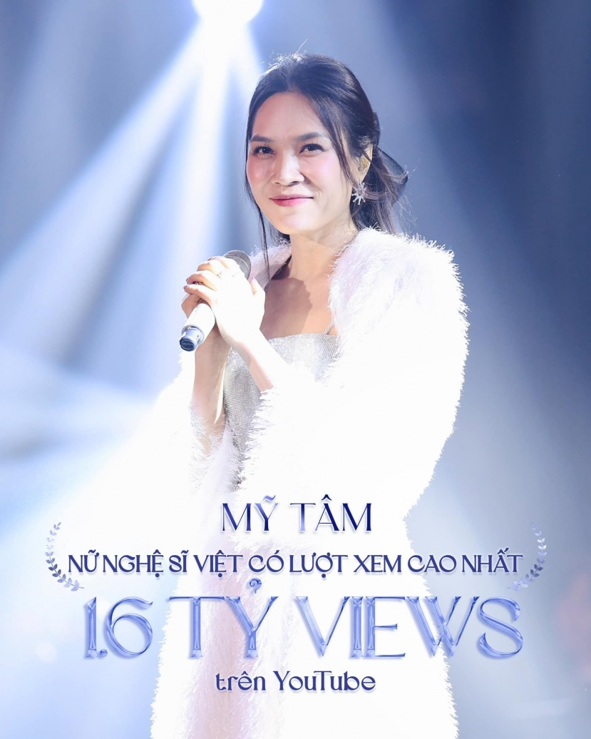 Mỹ Tâm trở thành nữ nghệ Việt có lượt xem cao nhất trên nền tảng Youtube với 16 tỷ views Mỹ Tâm trở thành nữ nghệ Việt có lượt xem cao nhất trên nền tảng Youtube với 16 tỷ views