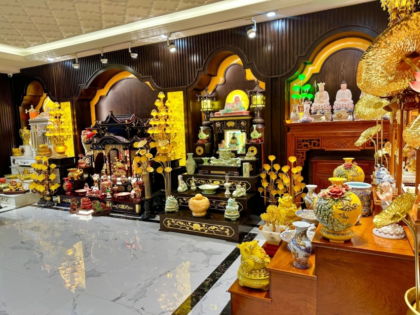 Thiết kế và setup bàn thờ Thần Tài theo yêu cầu tại Đồ Thờ Thịnh Vượng - Ảnh 1 Thiết kế và setup bàn thờ Thần Tài theo yêu cầu tại Đồ Thờ Thịnh Vượng - Ảnh 1