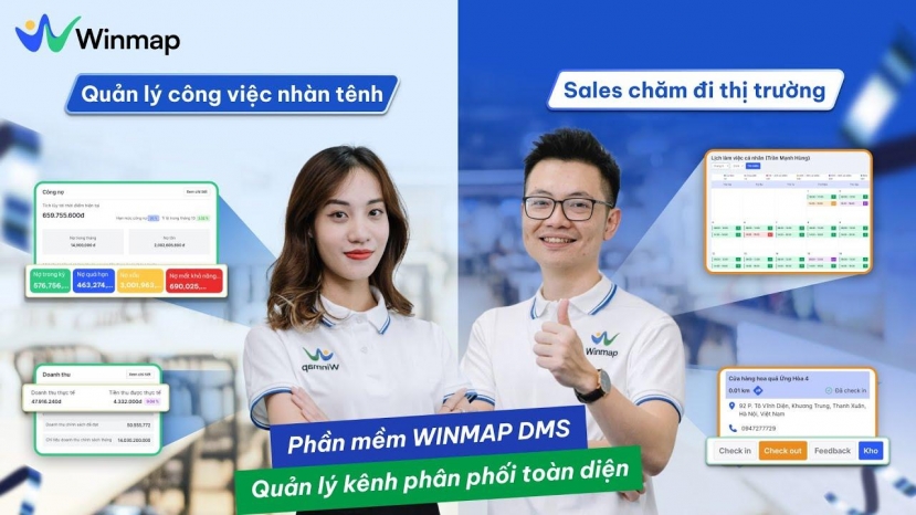Phần mềm Winmap DMS - Quản trị kênh phân phối GT/MT tối ưu cho doanh nghiệp - Ảnh 1 Phần mềm Winmap DMS - Quản trị kênh phân phối GT/MT tối ưu cho doanh nghiệp - Ảnh 1