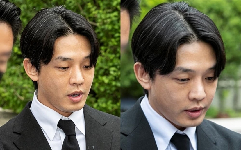 Ảnh đế Yoo Ah In lộ tóc bạc trắng đầu, bị ném chai nhựa vào người sau khi được thả khỏi trại tạm giam - Ảnh 1 Ảnh đế Yoo Ah In lộ tóc bạc trắng đầu, bị ném chai nhựa vào người sau khi được thả khỏi trại tạm giam - Ảnh 1