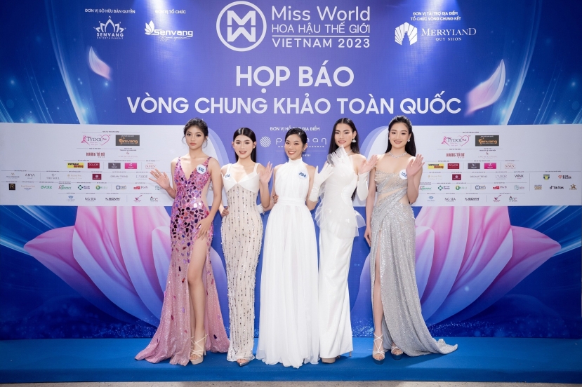 Top 3 Miss World Vietnam 2023 đọ sắc nét căng tại họp báo vòng Chung khảo Toàn quốc - Ảnh 3 Top 3 Miss World Vietnam 2023 đọ sắc nét căng tại họp báo vòng Chung khảo Toàn quốc - Ảnh 3