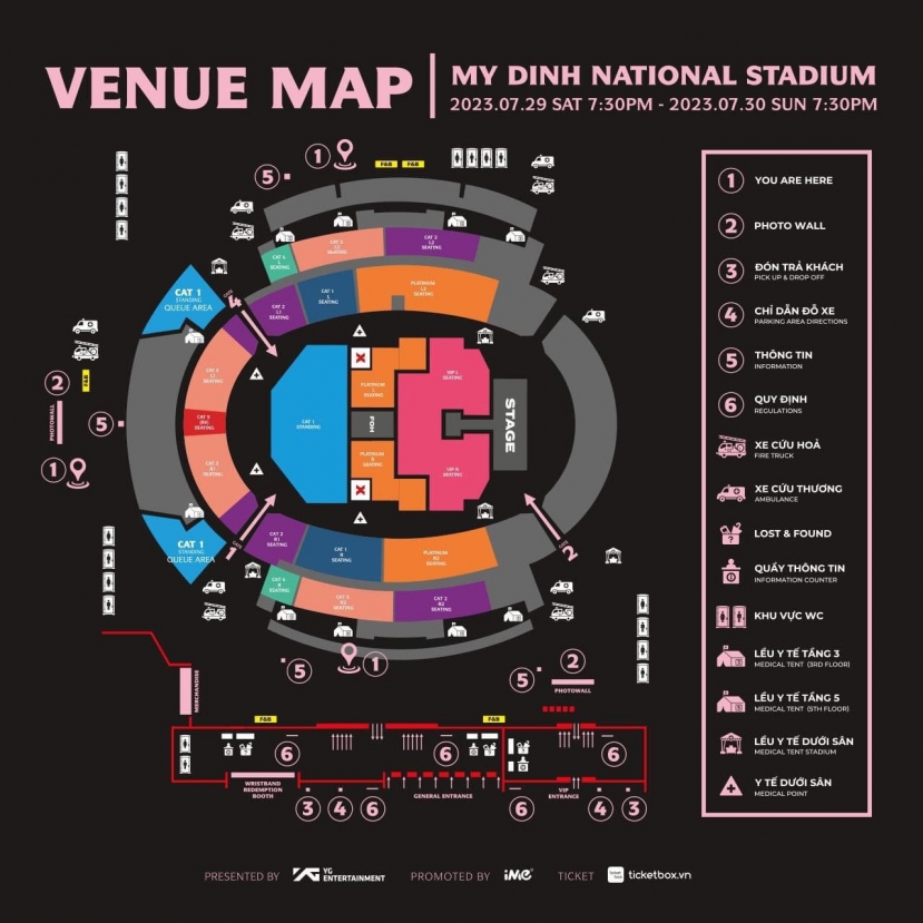 Sơ đồ hướng dẫn tham gia concert Sơ đồ hướng dẫn tham gia concert