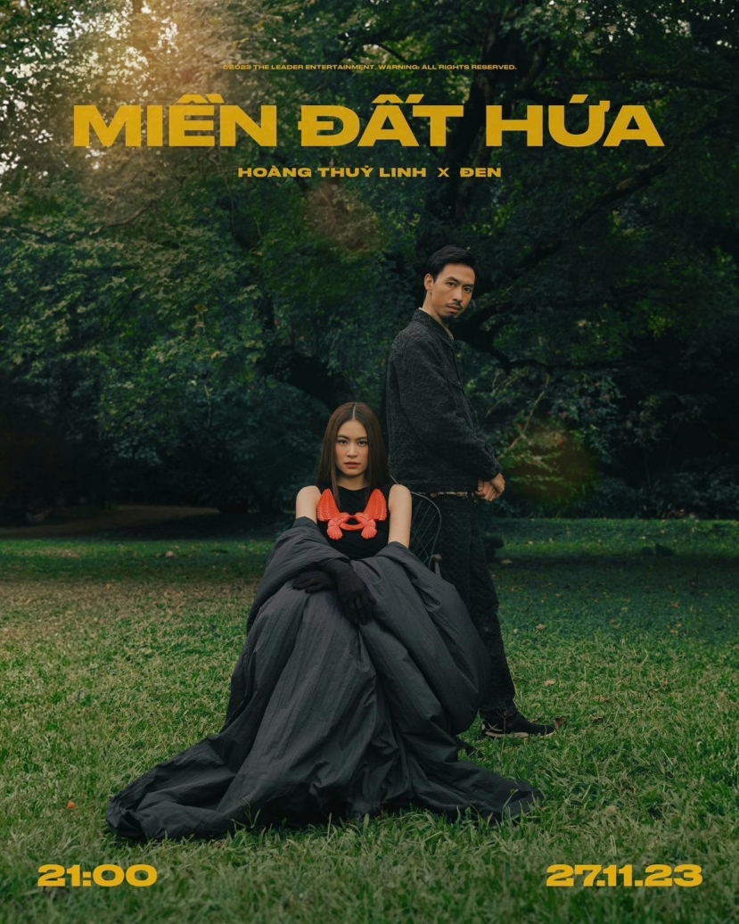 Hoàng Thuỳ Linh tung poster 'Miền đất hứa' kết hợp với Đen Vâu Hoàng Thuỳ Linh tung poster 'Miền đất hứa' kết hợp với Đen Vâu